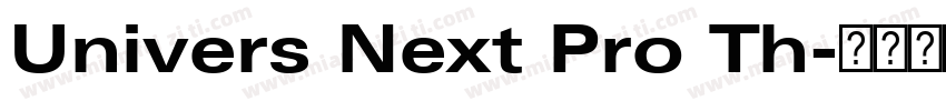 Univers Next Pro Th字体转换